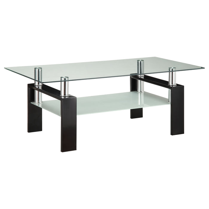 Dyer 2-piece Rectangular Coffee and End Table Set Black
