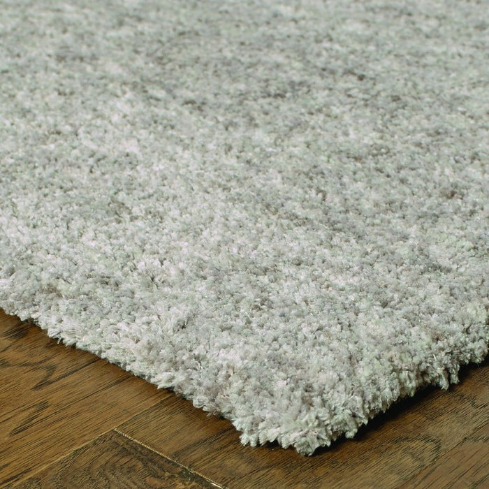 10' x 13' Shaggy Soft Gray Indoor Area Rug - Modern