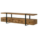 Otto 5-drawer mango wood TV stand by CoasterEveryday with brown finish, featuring five drawers and a 70-inch width for media storage.