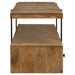 Brown Otto 5-drawer mango wood TV stand with 70-inch width, featuring a modern media console design by CoasterEveryday.