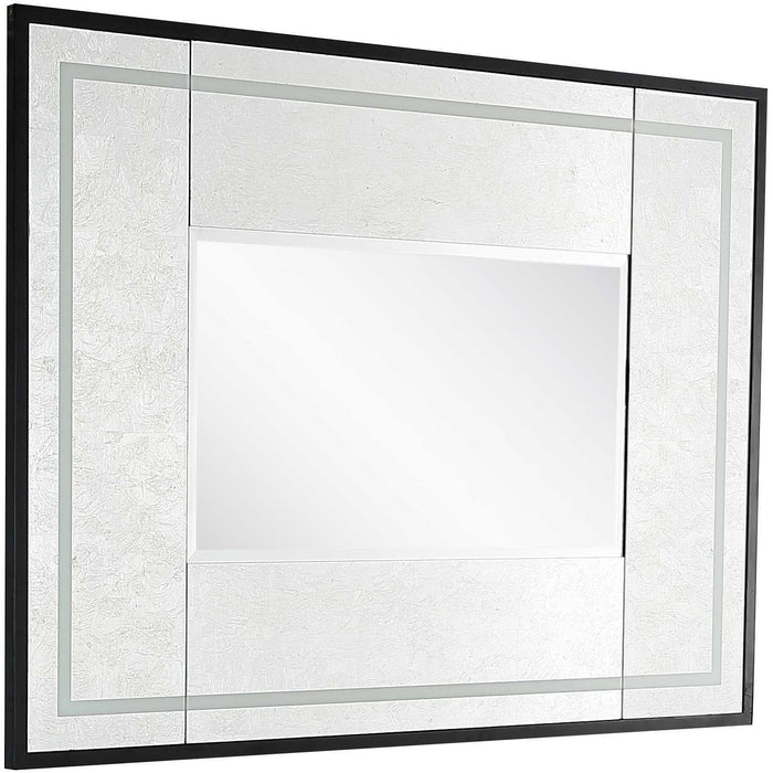 32" Framed Accent Mirror - Silver