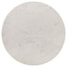 CoasterEveryday Aldis round side end table with white marble top and natural finish legs