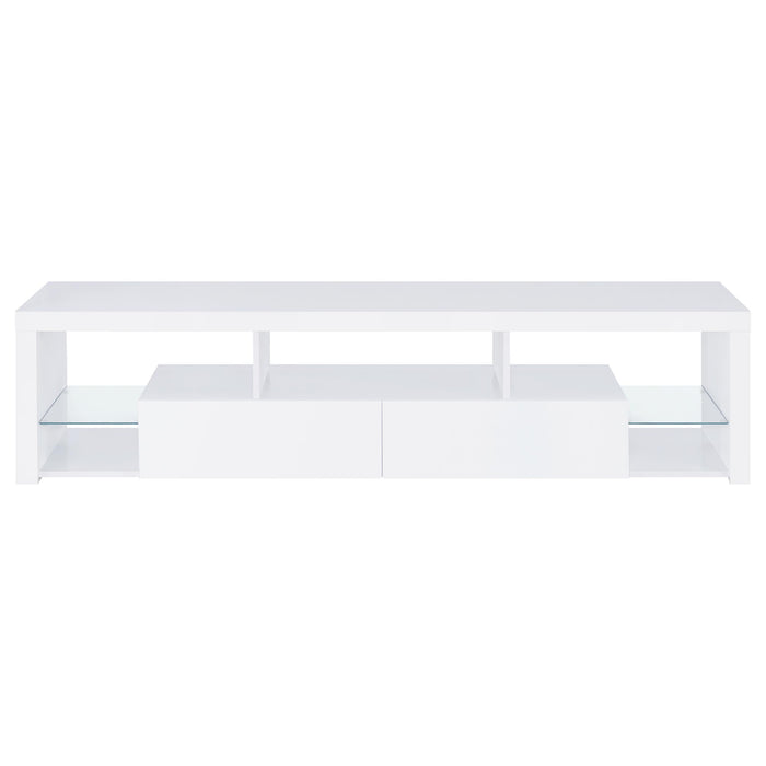 Jude 3-piece 71-inch TV Entertainment Center White High Gloss