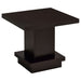Reston Square Cappuccino Engineered Wood Side End Table by CoasterEveryday