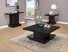 CoasterEveryday Reston square engineered wood side end table in cappuccino finish