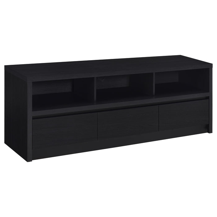 Rutland 59-inch black 3-drawer TV stand media console by CoasterEveryday