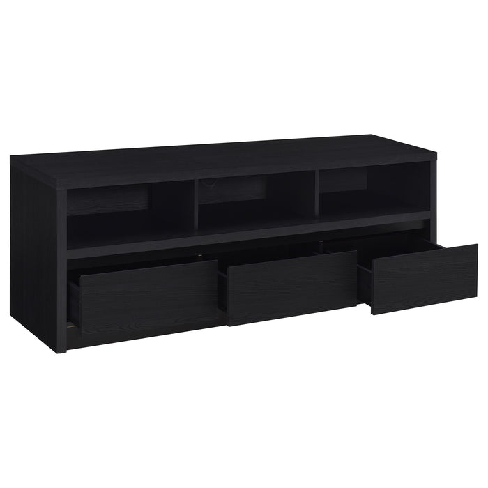 Rutland 59-inch black 3-drawer TV stand media console by CoasterEveryday