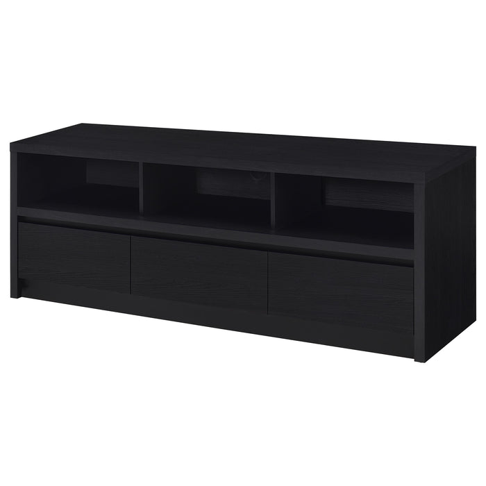 Rutland 59-inch black 3-drawer TV stand media console by CoasterEveryday