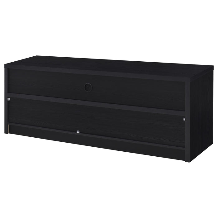 CoasterEveryday Rutland 59-inch black 3-drawer TV stand media console with spacious storage shelving