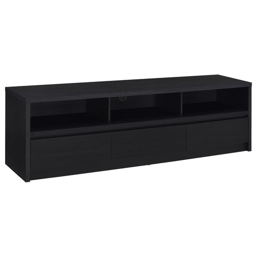 Rutland 78-inch black 3-drawer TV stand media console by CoasterEveryday