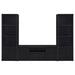 Winfield 3-piece 60-inch entertainment center and TV stand in black by CoasterEveryday