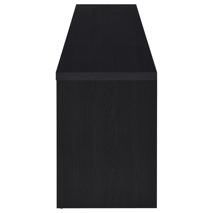 CoasterEveryday Winfield 3-piece black entertainment center with 60-inch TV stand