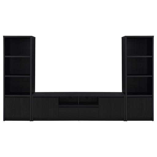 Winfield 3-piece entertainment center with 78-inch black TV stand by CoasterEveryday