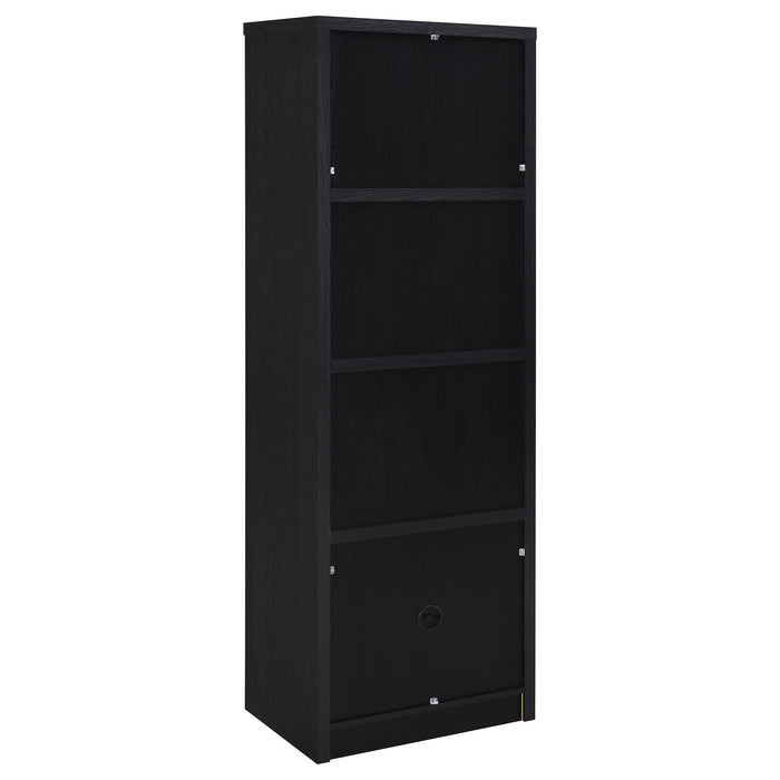 Black Winfield 3-piece entertainment center with 78-inch TV stand and storage compartments, made by CoasterEveryday.
