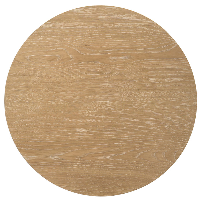 Ottowa 3-piece Round Wood Coffee Table Set Light Oak