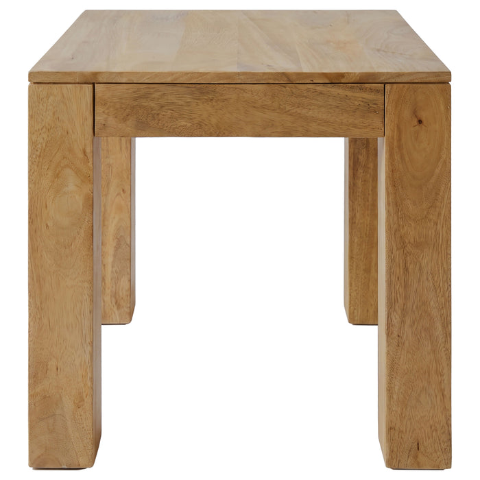 Butte Square Mango Wood End Table Natural