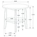 CoasterEveryday Bradley 2-piece round SmartTop coffee table set in grey and natural wood veneer
