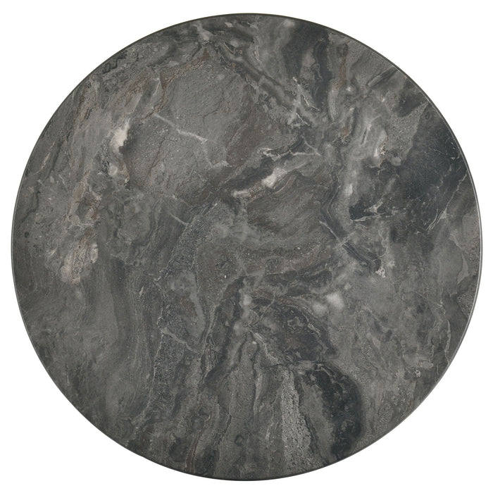 Bradley 2-Piece Round SmartTop™ Coffee Table Set Smokey Grey and Dark Brown