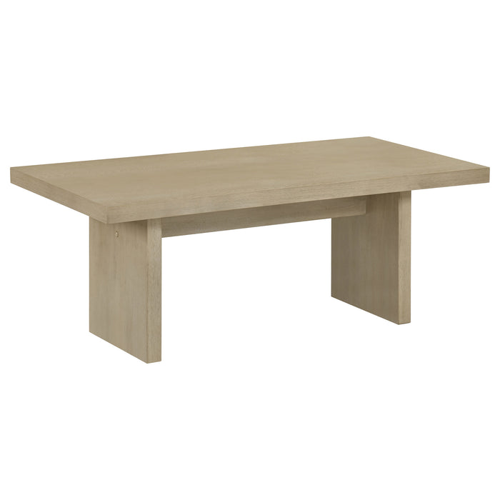 Decker 2-piece Coffee and End Table Set Natural Oak