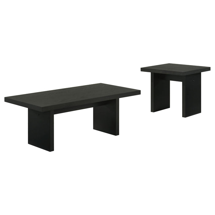 Decker Square Occasional Side End Table Black