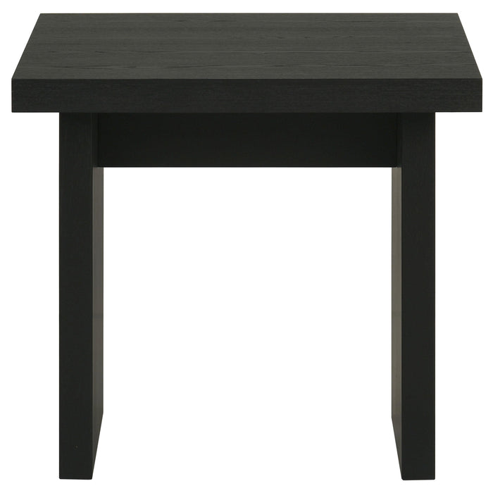 Decker Square Occasional Side End Table Black