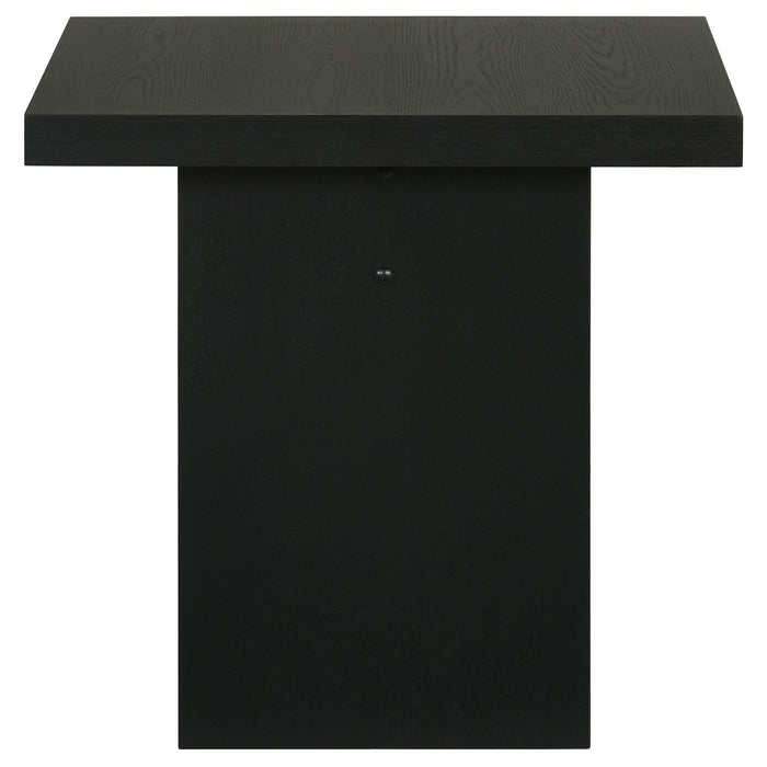 Decker Square Occasional Side End Table Black