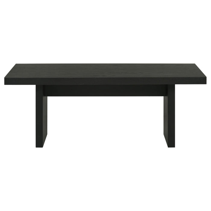 Decker 47-Inch Rectangular Cocktail Coffee Table Black