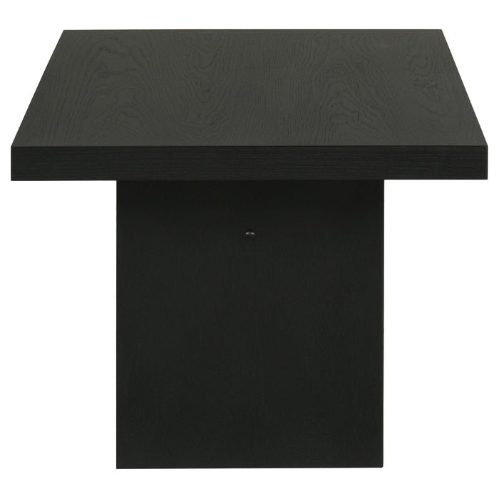 Decker 47-Inch Rectangular Cocktail Coffee Table Black