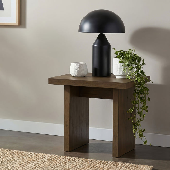 Decker Square Occasional Side End Table Walnut