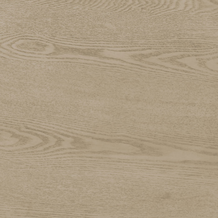Strouse Contemporary Round End Table in Natural Oak