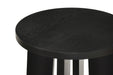 CoasterEveryday Strouse 3-piece round coffee and end table set in black furniture collection