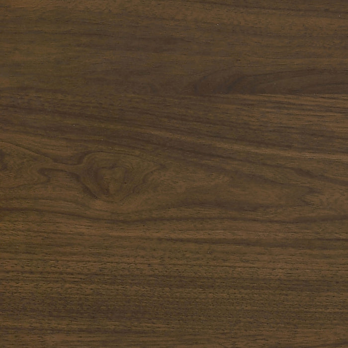 Strouse Contemporary Round End Table in Dark Walnut