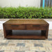 CoasterEveryday HP0426 coffee table made of mango wood with a natural finish, rectangular furniture piece for living room decor.