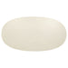 Lucaire oval coffee table with honed cream and sandstone cultured marble top by CoasterEveryday