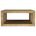 Benton Square Solid Mango Wood Coffee Table in natural finish by CoasterEveryday