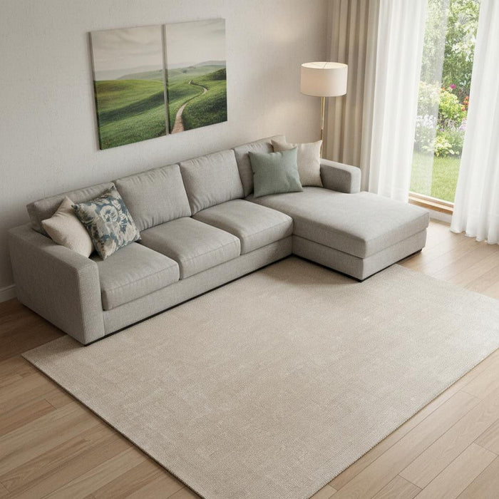 9' X 12' Hand Woven Area Rug (721542) - Ivory