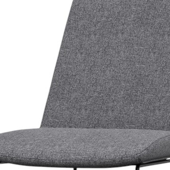 Steel Dining Parsons Chairs (Set of 2) - Gray / Black