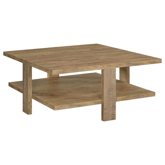 Dawn 3-piece Round Coffee and End Table Set Mango Brown