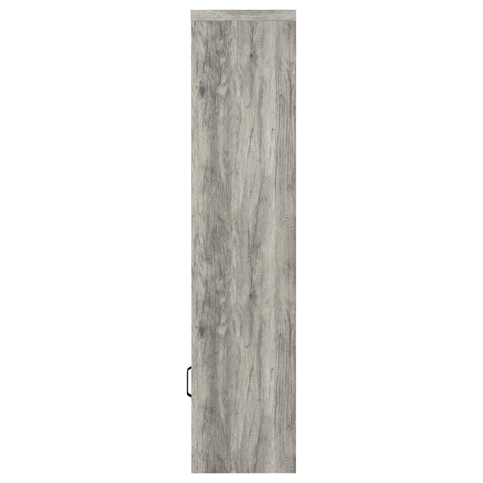 Burke 4-shelf Engineered Wood Media Tower Grey Driftwood