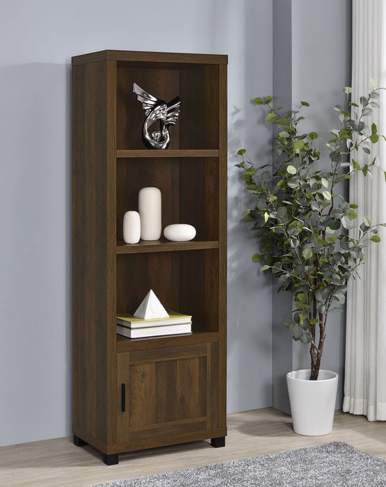 Sachin 3-shelf engineered wood media tower in dark pine by CoasterEveryday