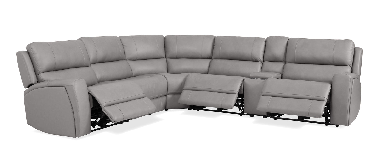 J & M Furniture U70815M Sectional in Grey 2581