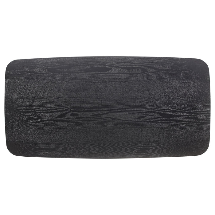 Black Radley 3-piece rectangular coffee table set by CoasterEveryday with nesting side tables