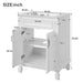 Giga bathroom vanity with top sink and cabinet featuring two soft-closing doors, modern bathroom storage and countertop.