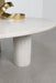 Astoria Round Genuine Marble Coffee Table in white by CoasterEveryday