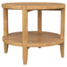 Camillo 3-piece round coffee and end table set in maple by CoasterEveryday