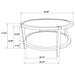 CoasterEveryday Camillo 3-piece round coffee and end table set in maple finish