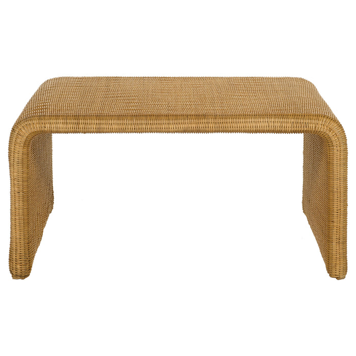 Cahya Square Woven Rattan Coffee Table Natural