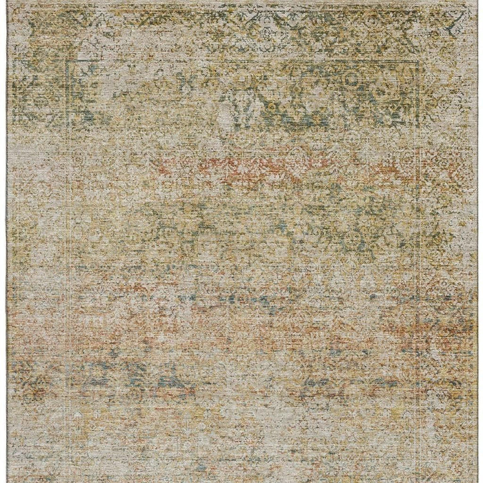 10' X 14' Abstract Washable Area Rug With UV Protection (717941) - Gold / Beige