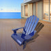 Giga outdoor or indoor children's Adirondack arm chair with a wide seat and slatted backrest, suitable for kids' outdoor or indoor spaces.