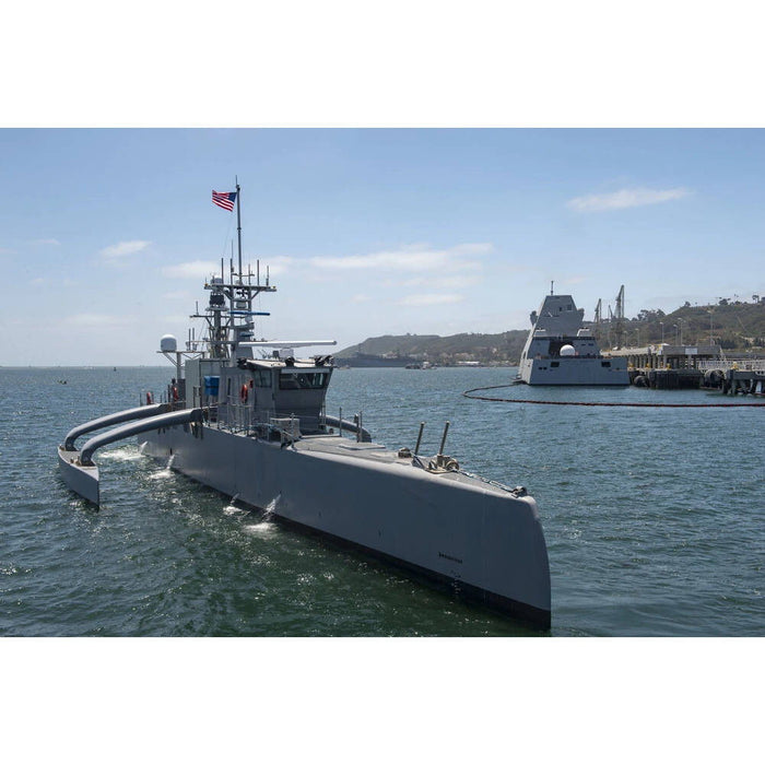 Hand Painted Model Boat (624271) - Gray